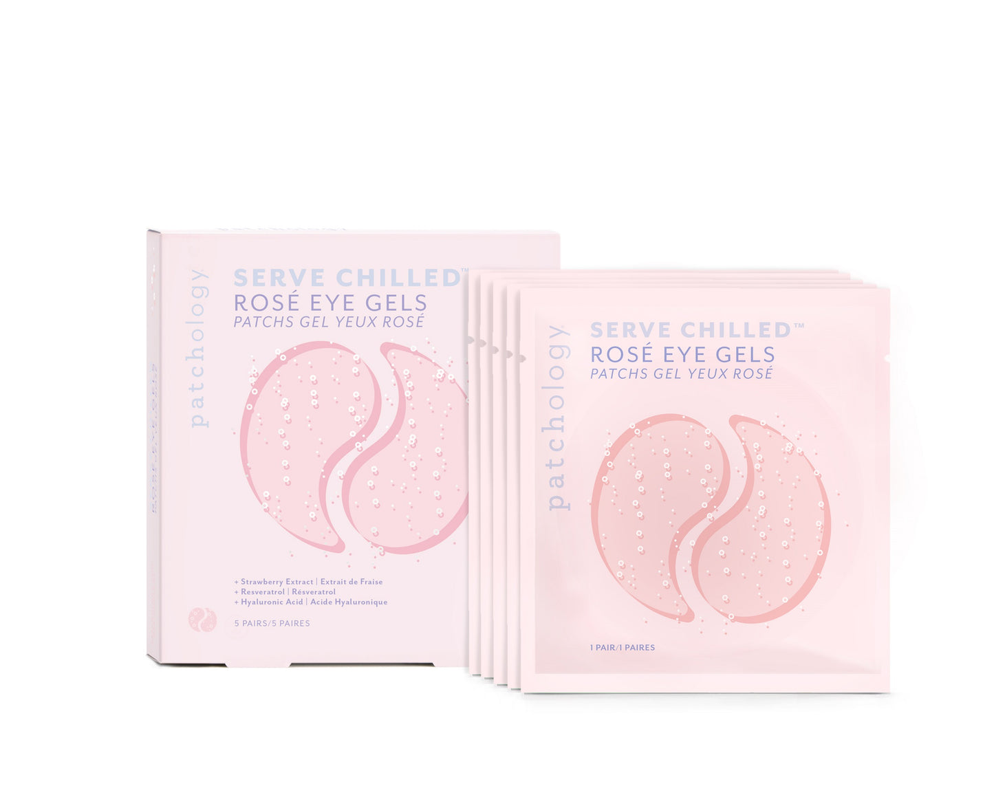 Patchology Serve Chilled Rose Eye Gels - Silmänalusnaamiolaput 5 paria