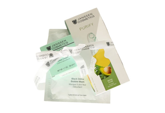 Detox Cream + Fluid + Bubble Mask Tripla