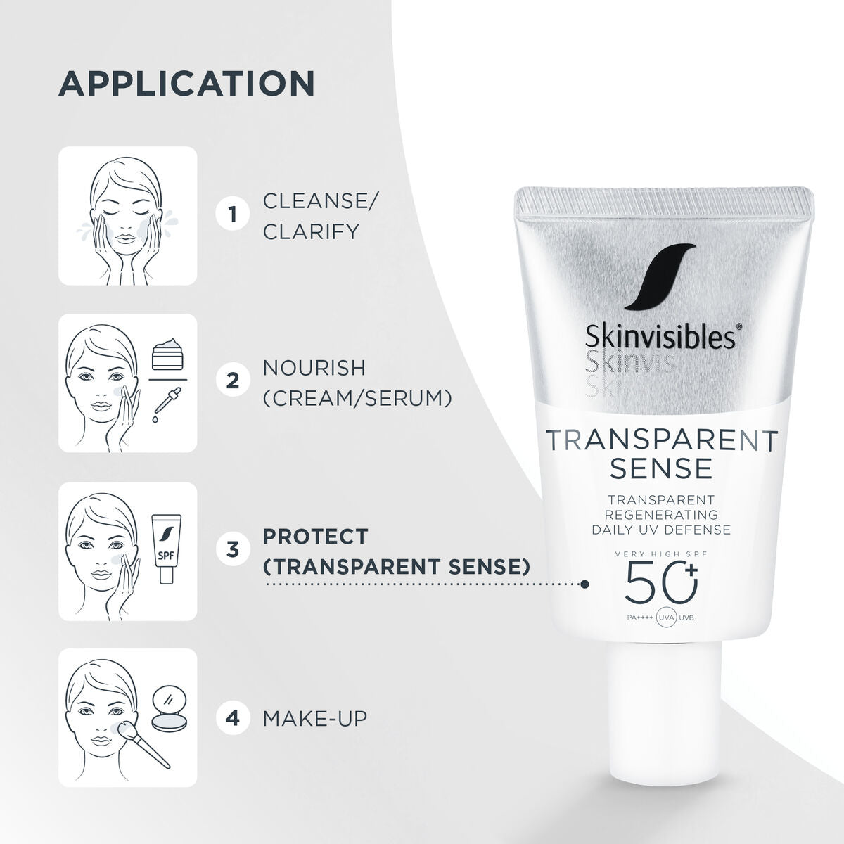 Skinvisibles Transparent Sense SPF50+