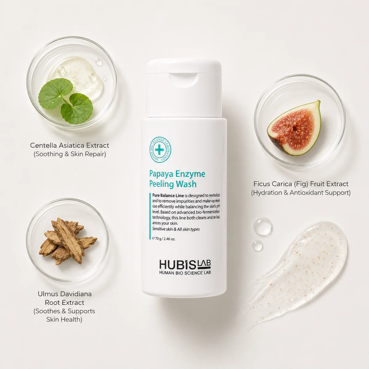 HUBISLAB Pure Balance Papaya Enzyme Peeling Wash 70 g