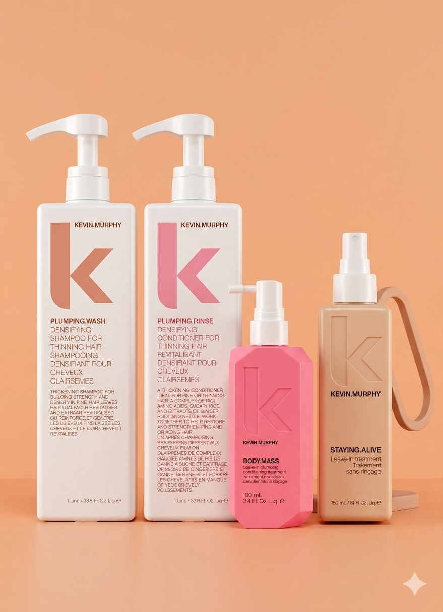 Kevin Murphy PLUMPING Ultimate Volume & Growth – Säästöpaketti oheneville hiuksille
