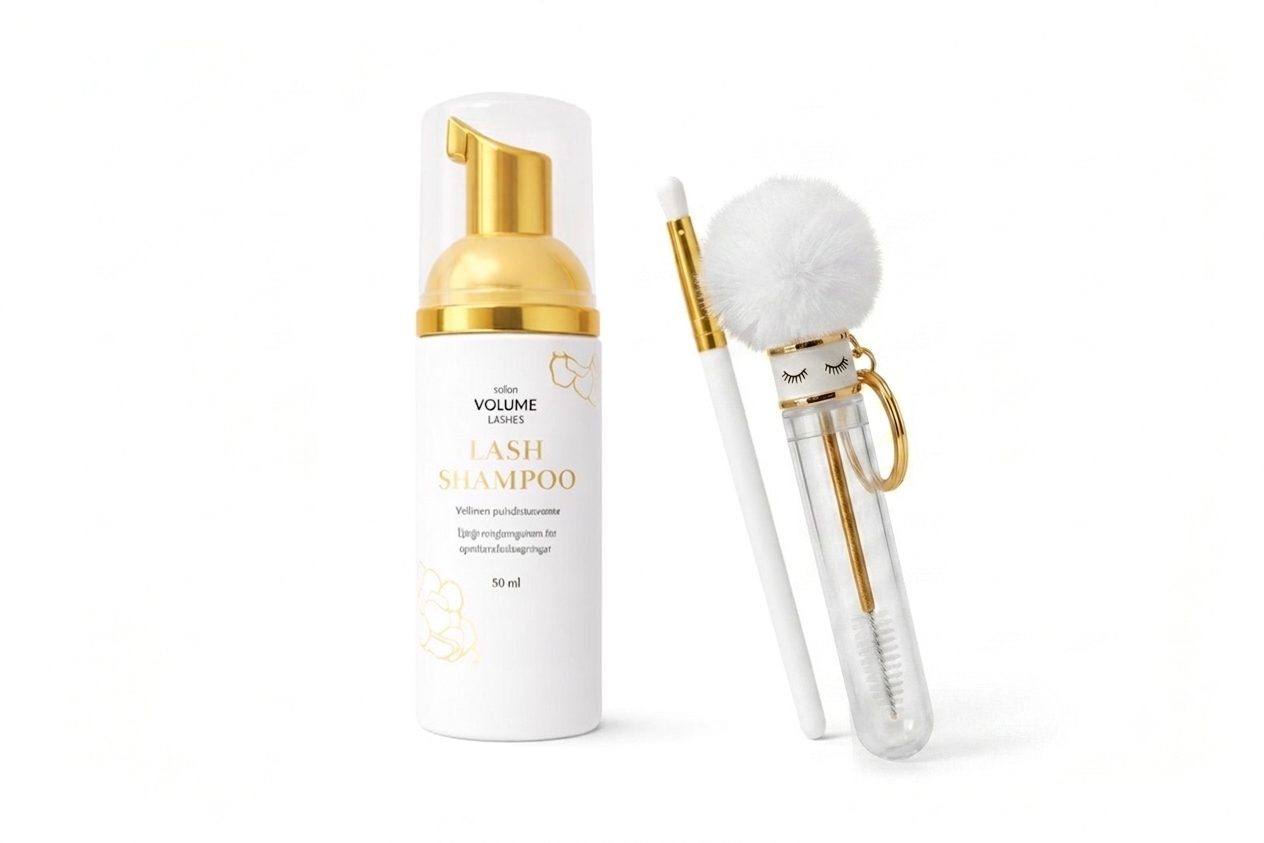 Salon Volume Eyelash Cleaning Kit - Lash Shampoo & Brush