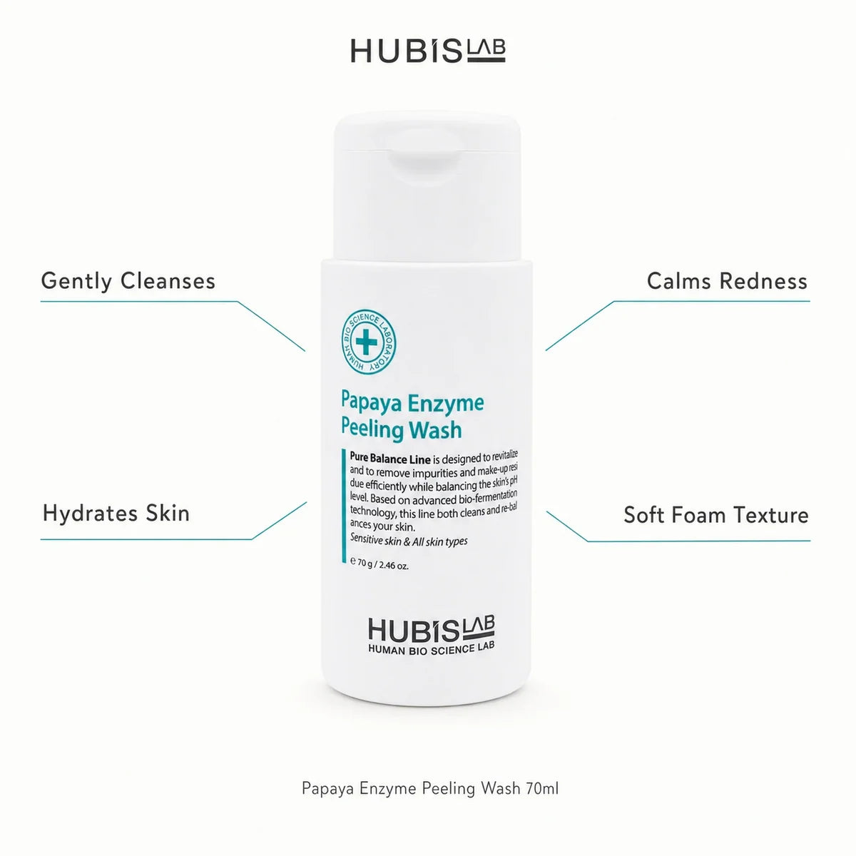 HUBISLAB Pure Balance Papaya Enzyme Peeling Wash 70 g