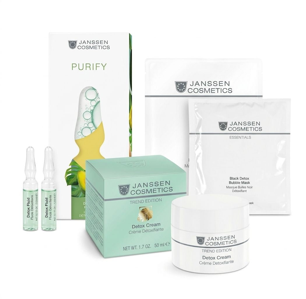 Janssen Cosmetics Detox Cream + Black detox bubble mask + detox fluid