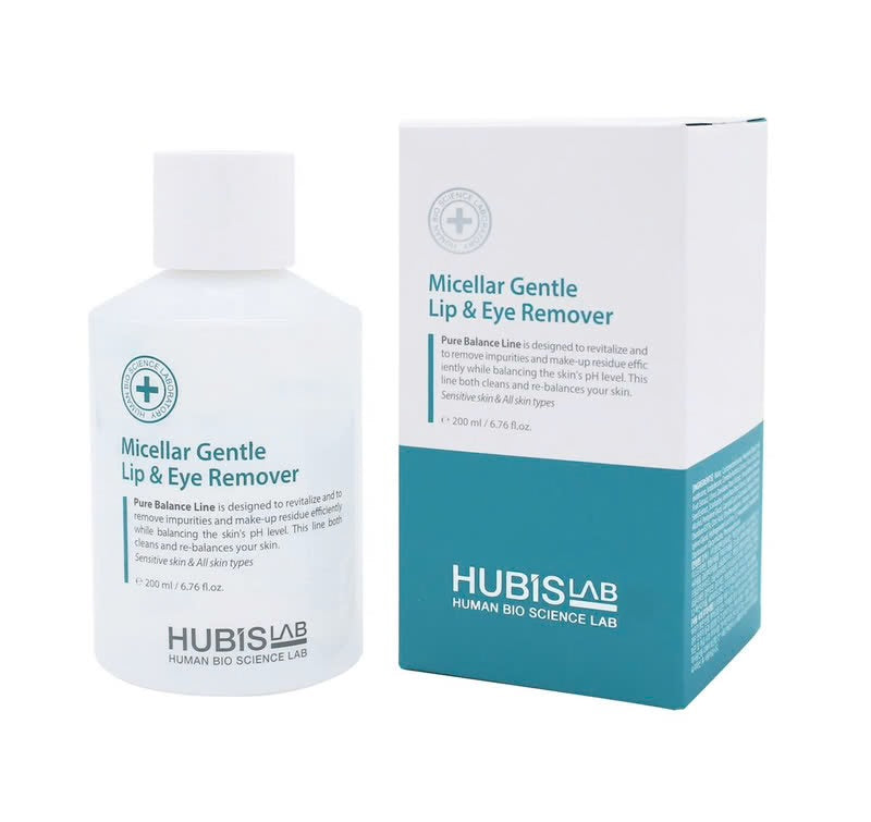 HUBISLAB Pure Balance Micellar Gentle Lip & Eye Remover 200 ml