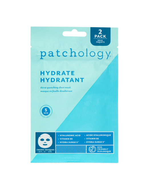 Patchology FlashMasque Hydrate Sheet Mask Duo - Kangasnaamio 2 kpl