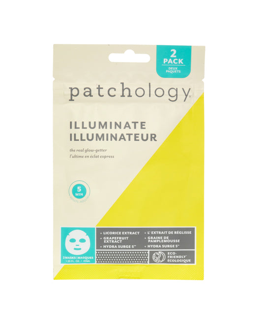 Patchology FlashMasque Illuminate Sheet Mask Duo - Kangasnaamio 2 kpl