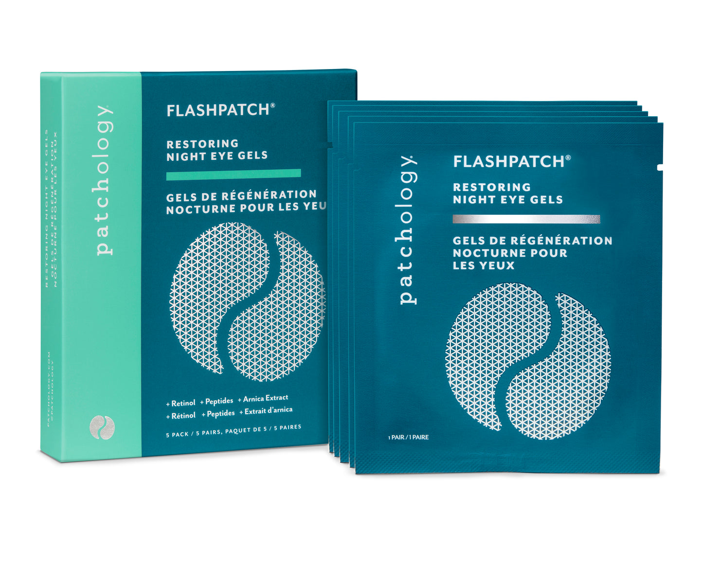 Patchology FlashPatch Restoring Night Eye Gels - Silmänalusnaamiolaput 5 paria