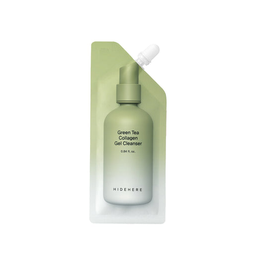 HIDEHERE Green Tea Collagen Gel Cleanser 25ml - Kasvojenpuhdistusgeeli