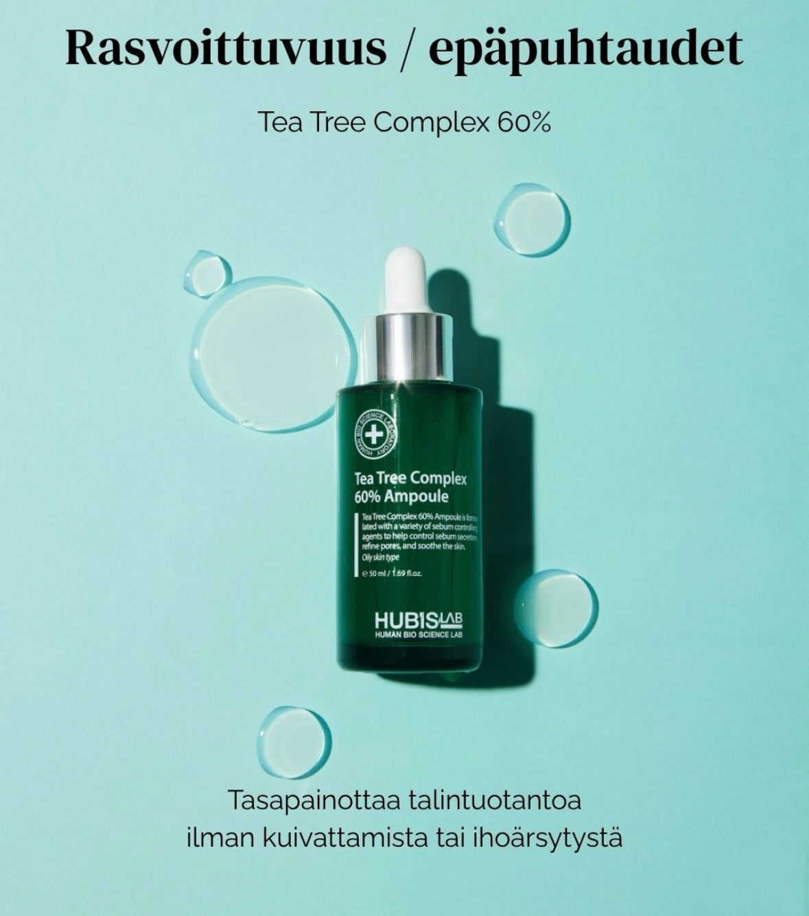 HUBISLAB A.C Clearing Tea Tree Complex 60% Ampoule 50 ml