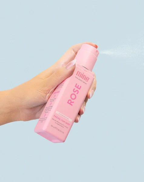 MineTan Rose Illuminating Facial Tan Mist 100 ml - Kasvoille Suunniteltu Rusketussuihke