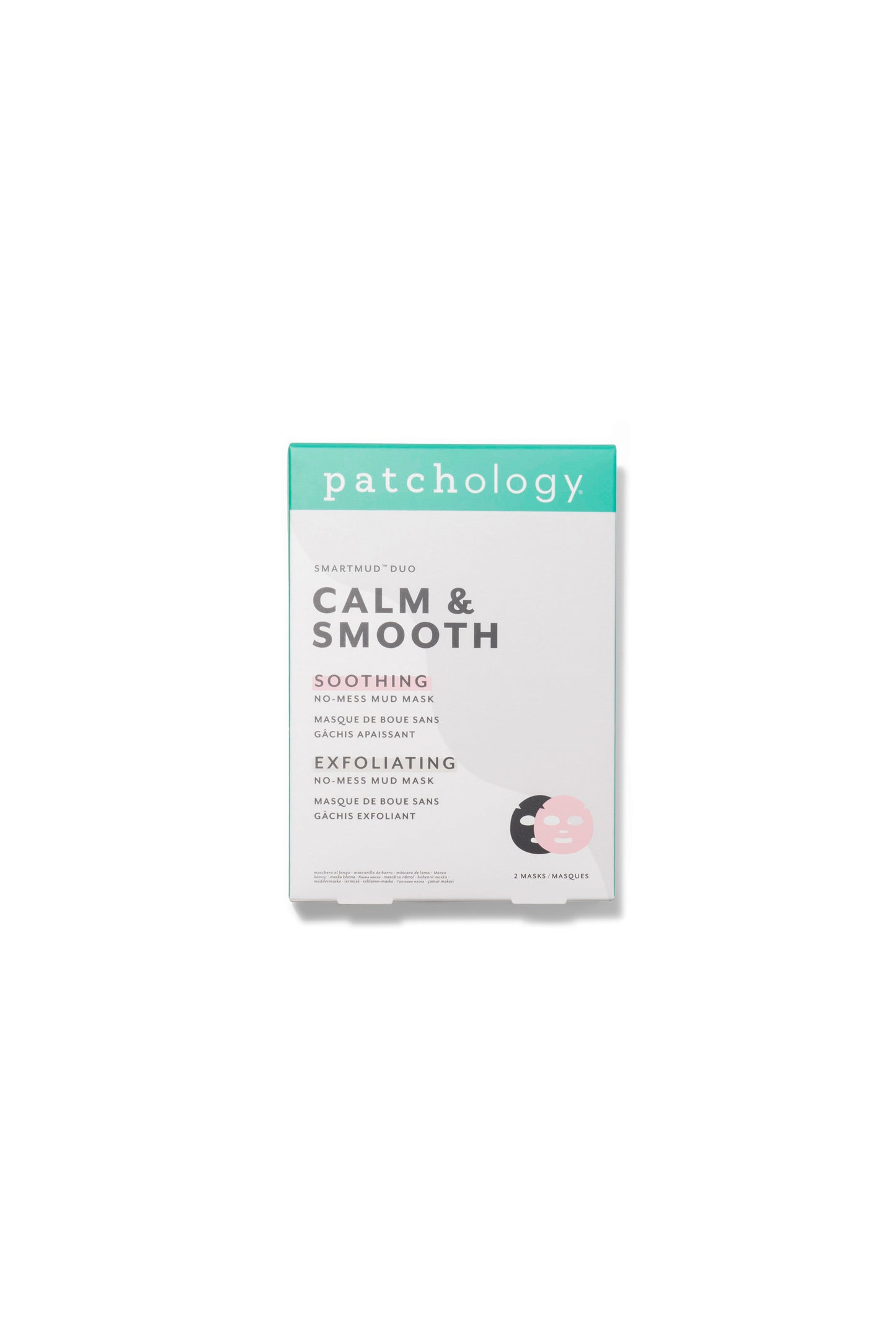 Patchology SmartMud Duo Smooth + Calm -kangasnaamiosetti