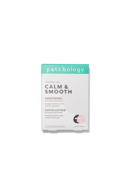 Patchology SmartMud Duo Smooth + Calm -kangasnaamiosetti