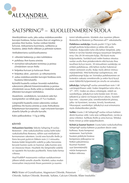 Saltspring® Kuolleen meren suola
